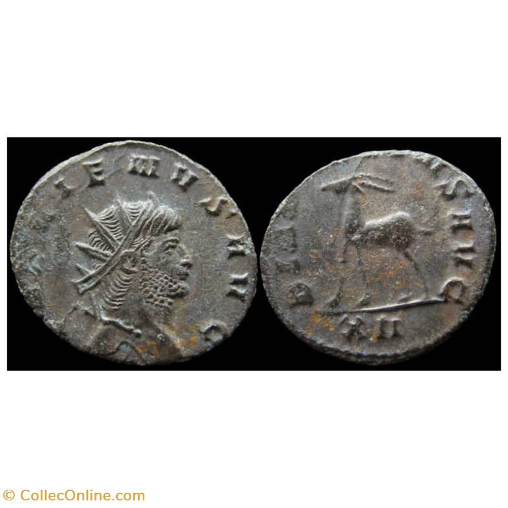 monnaies antiques romaines provinciales gallien gazelle