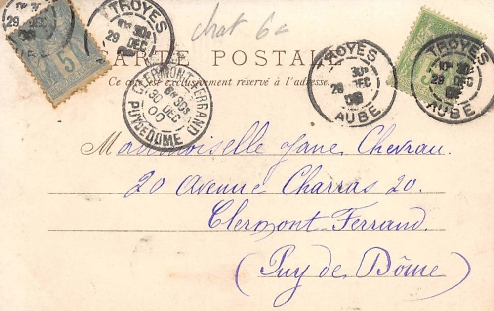 cartes postales chats sur la corde serie 4 9