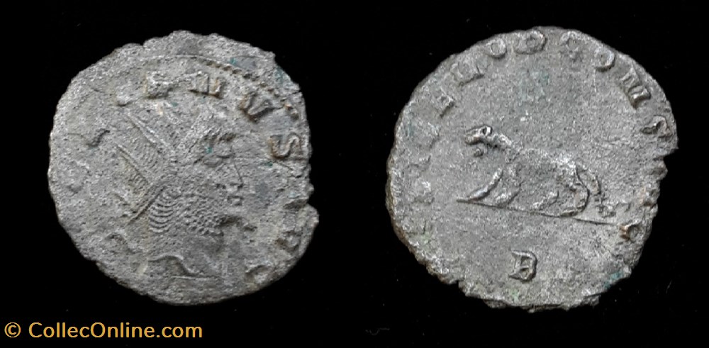 monnaies antiques romaines imperiales et republicaines gallien panthere