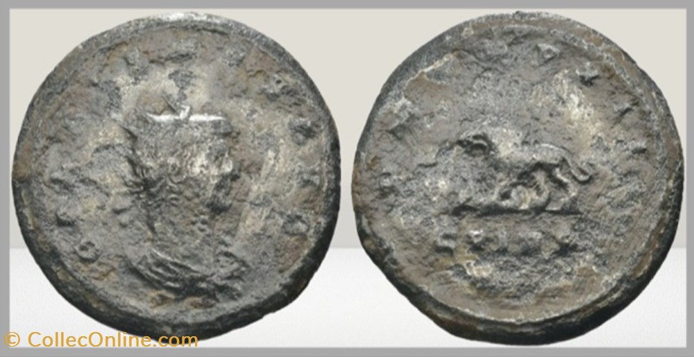 monnaies antiques romaines imperiales et republicaines gallien lion