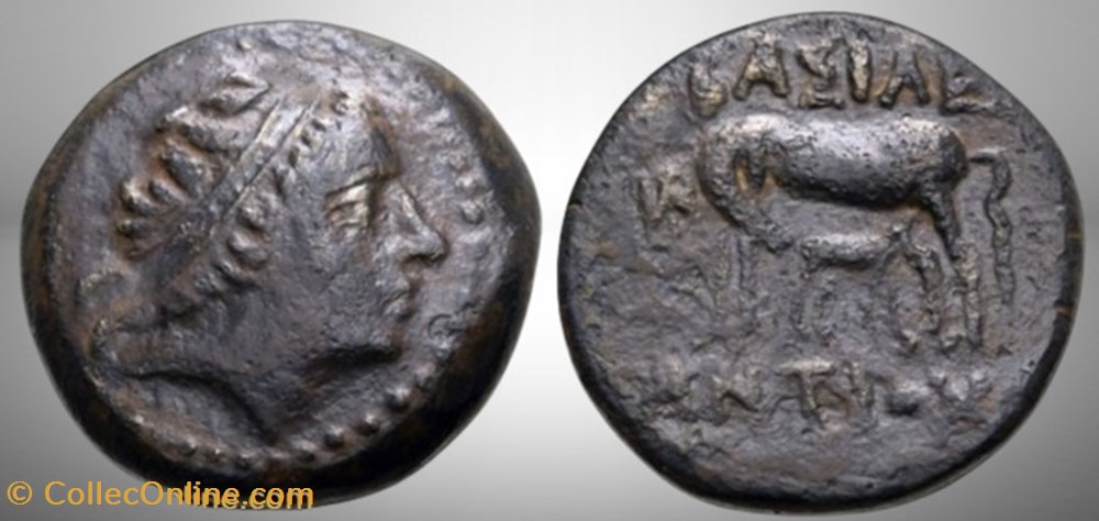 monnaies antiques grecques royaume seleucide antiochos iii ekbatana jument et son poulain