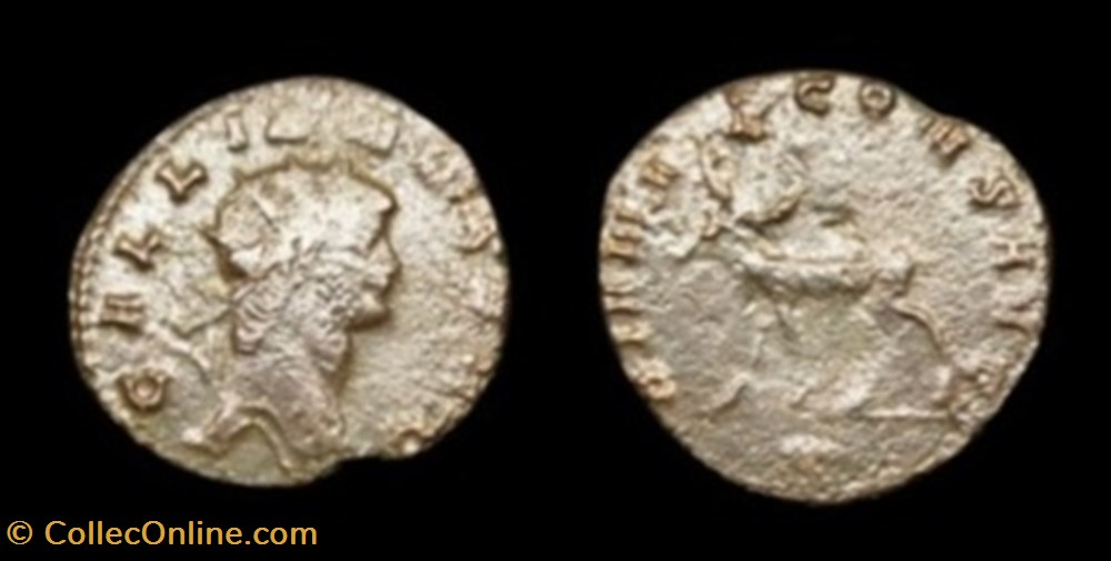 monnaies antiques romaines provinciales gallien cerf