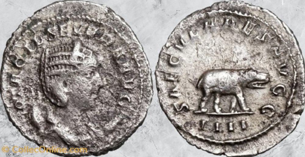 monnaies antiques romaines imperiales et republicaines otacilia severa hippopotame