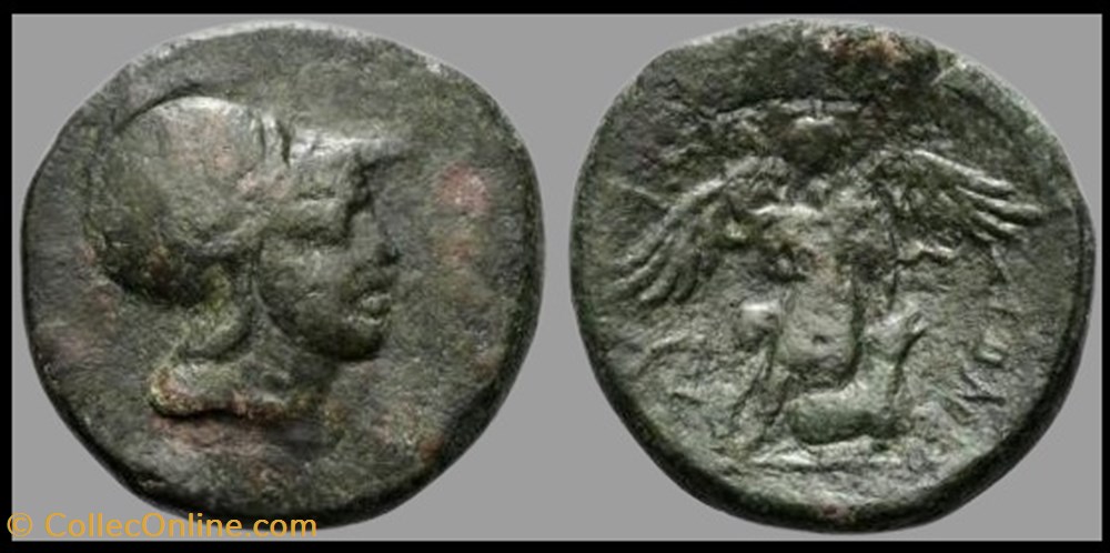 Sicile - Syracuse - Mars / Niké sacrifiant monnaies antiques grecques sicile syracuse mars nike sacrifiant