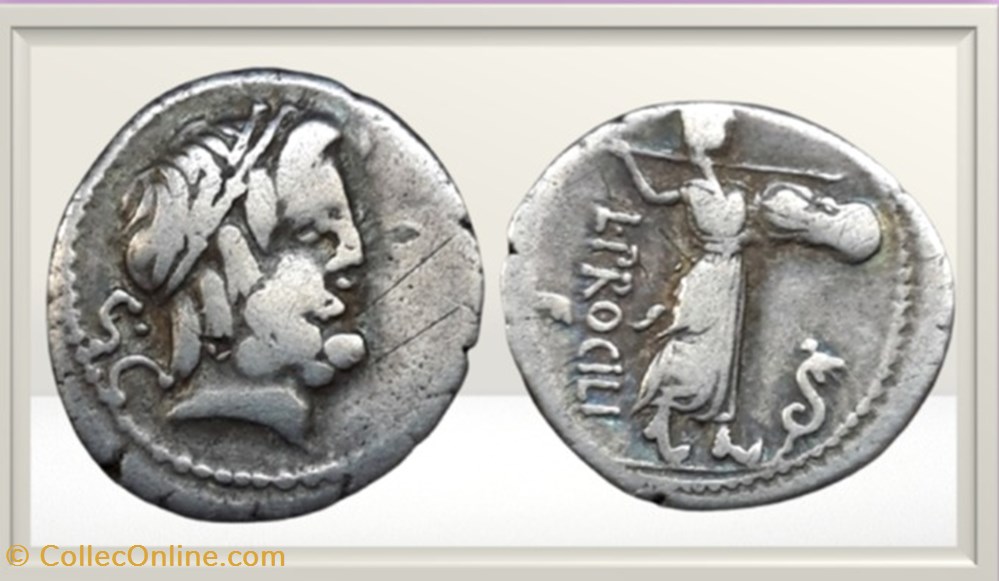 monnaies antiques romaines imperiales et republicaines republique romaine procilia lucius procilius