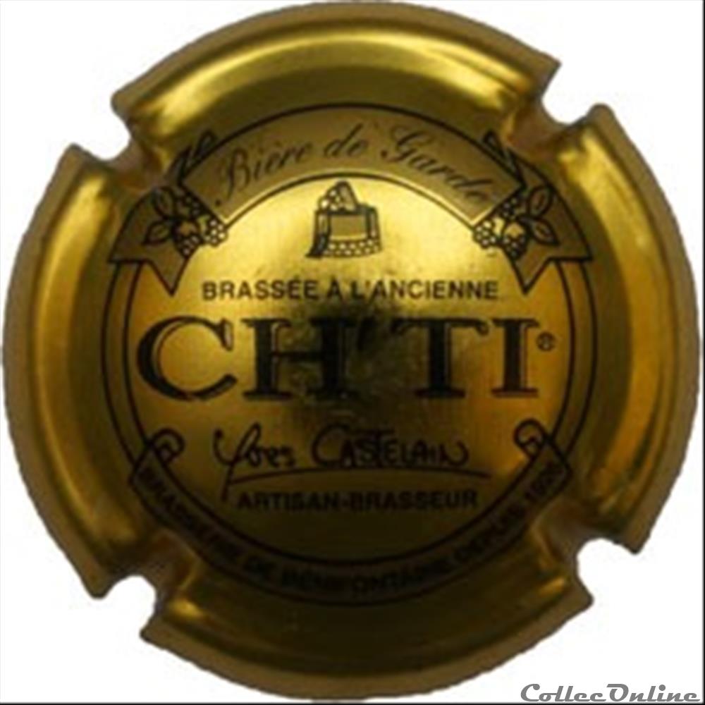 Castelain 3 capsule muselet biere france castelain