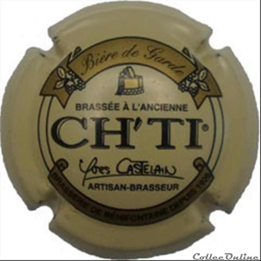 Castelain 2 capsule muselet biere france castelain