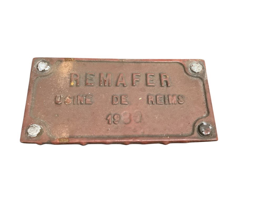 Plaque constructeur de wagon transports train plaque constructeur de wagon
