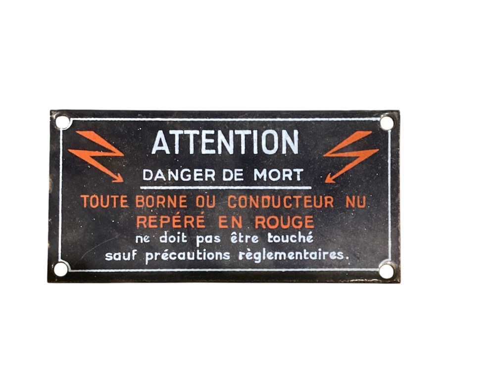 transports train plaque danger de mort