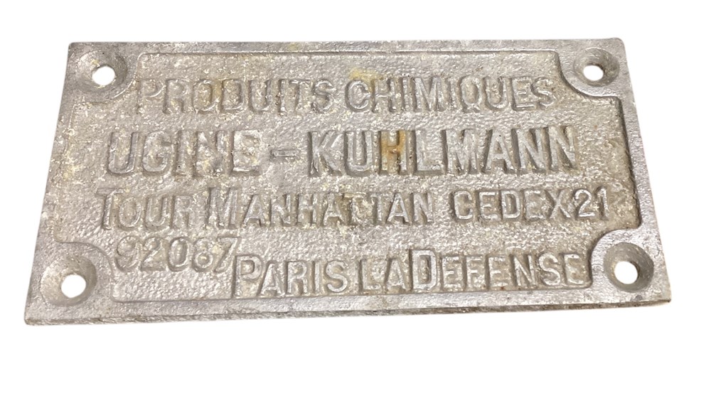 Plaque constructeur de wagon transports train plaque constructeur de wagon