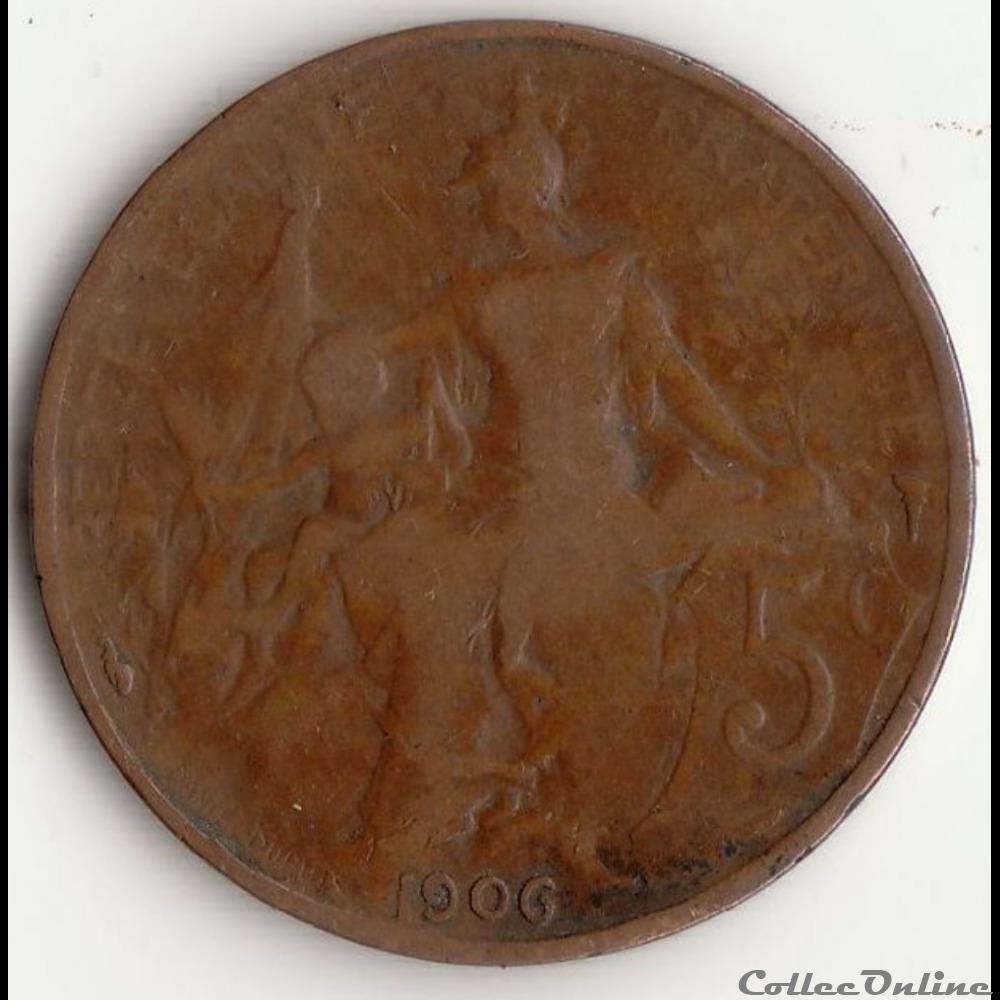 5 CENTIMES DUPUIS 1906 monnaie france moderne 5 centimes dupuis 1906