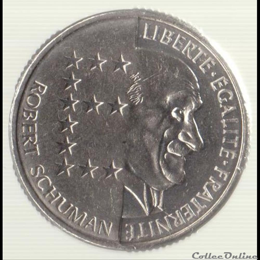 monnaie france moderne 10 francs r schuman 1986