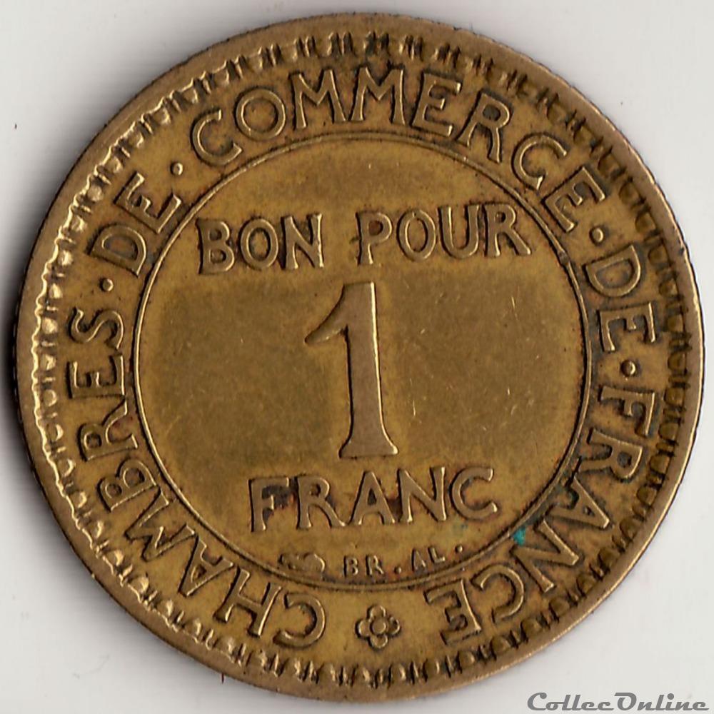 1 franc CHAMBRES DES COMM. 1920 (DOMARD) monnaie france moderne 1 franc chambres des comm 1920 domard