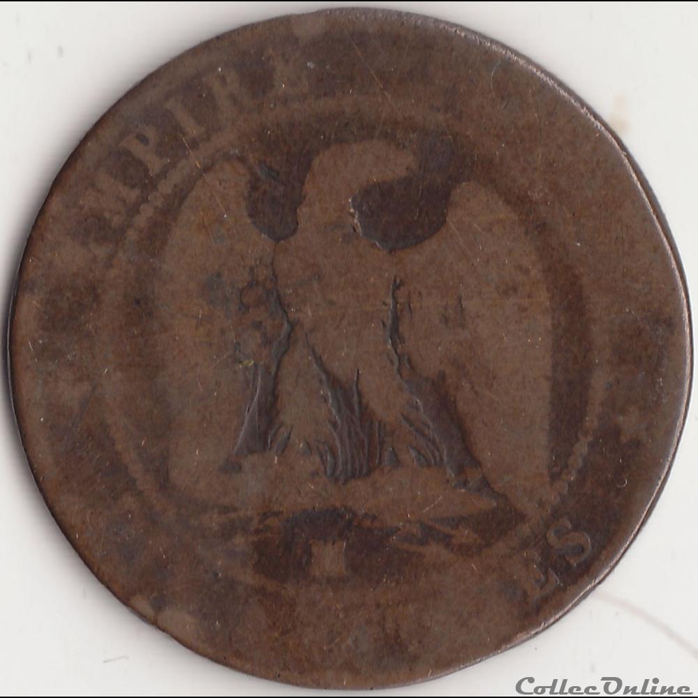 monnaie france moderne 10 centimes napoleon iii tete nue 1854 ma