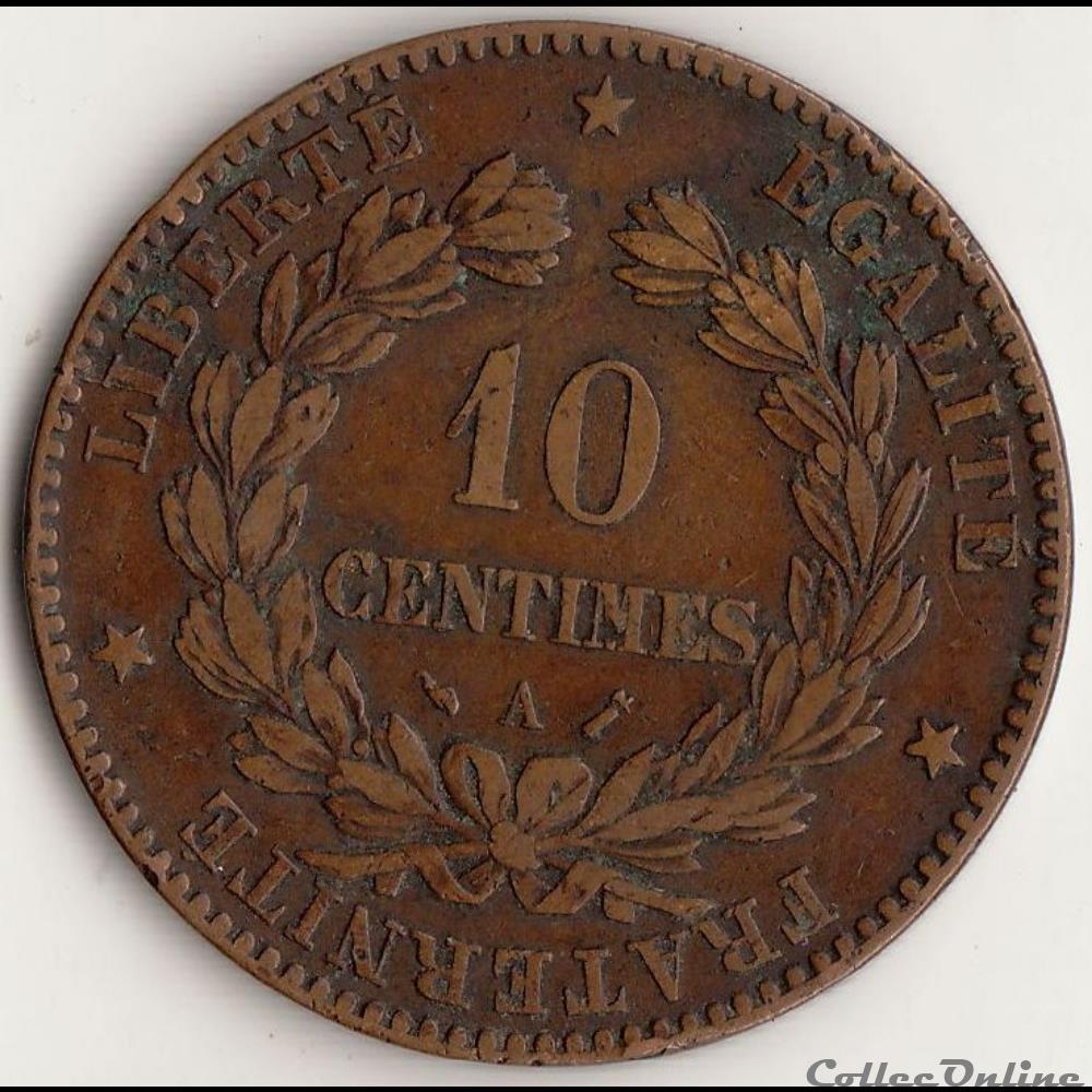 10 CENTIMES CÉRÈS faisceau 1896 A monnaie france moderne 10 centimes ceres faisceau 1896 a