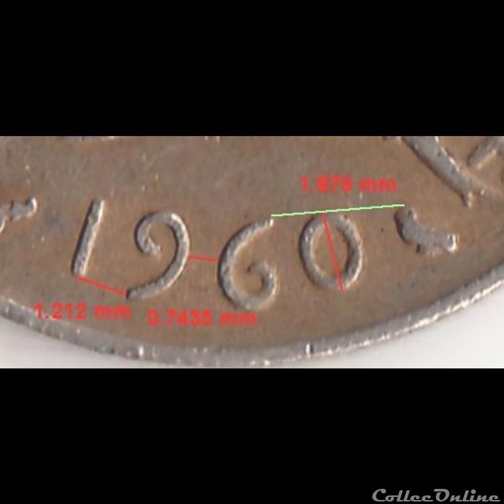 monnaie france moderne 1 franc semeuse 1960 et petite etude perso
