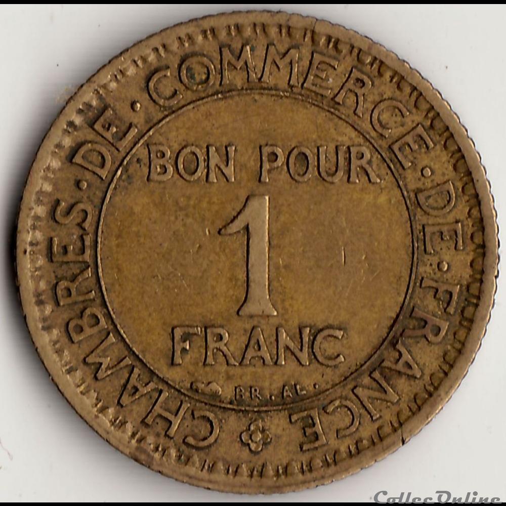 1 franc CHAMBRES DES COMM. 1922 (DOMARD) monnaie france moderne 1 franc chambres des comm 1922 domard