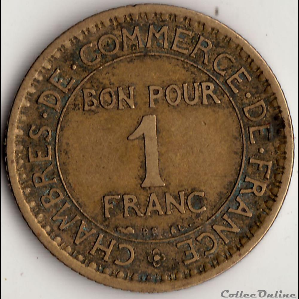 1 franc CHAMBRES DES COMM. 1920 (DOMARD) monnaie france moderne 1 franc chambres des comm 1920 domard