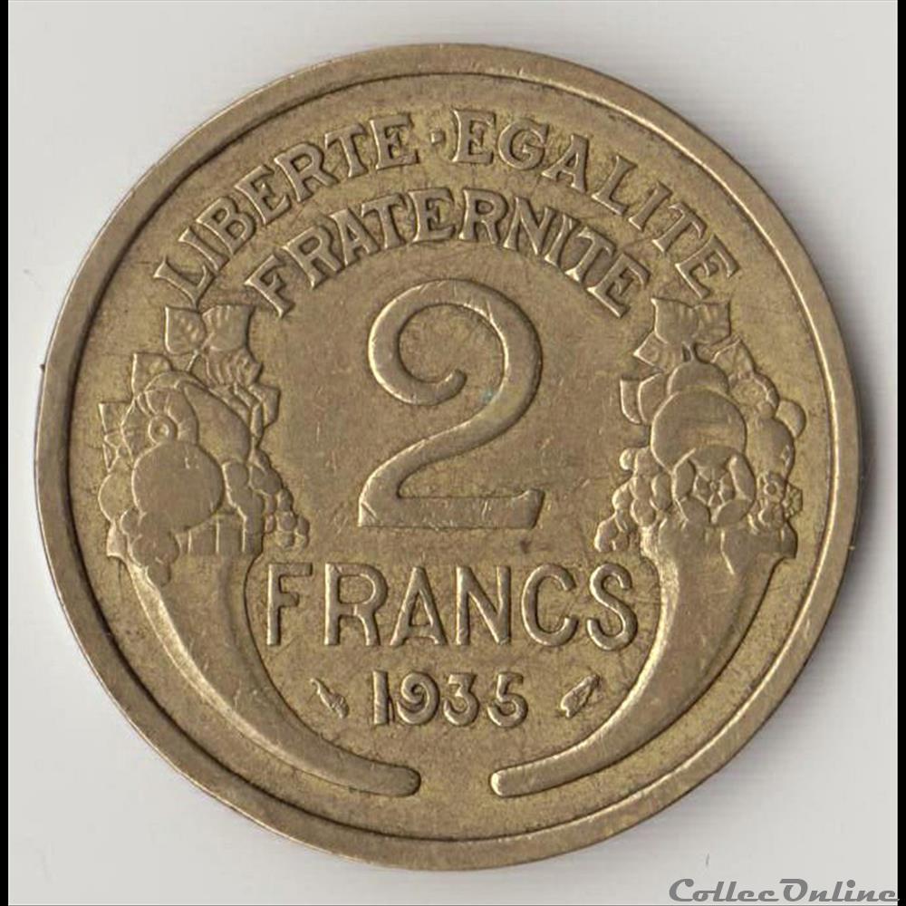 2 FRANCS MORLON 1935 monnaie france moderne 2 francs morlon 1935