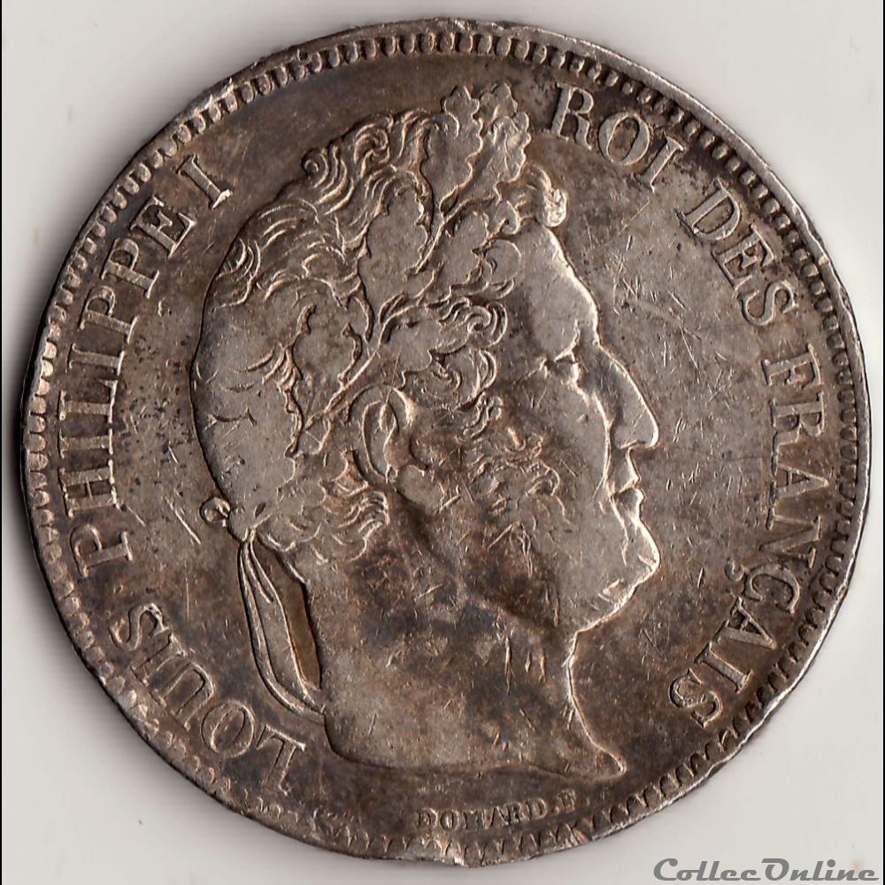 5 francs IIème type DOMARD 1835 A monnaie france moderne 5 francs iieme type domard 1835 a
