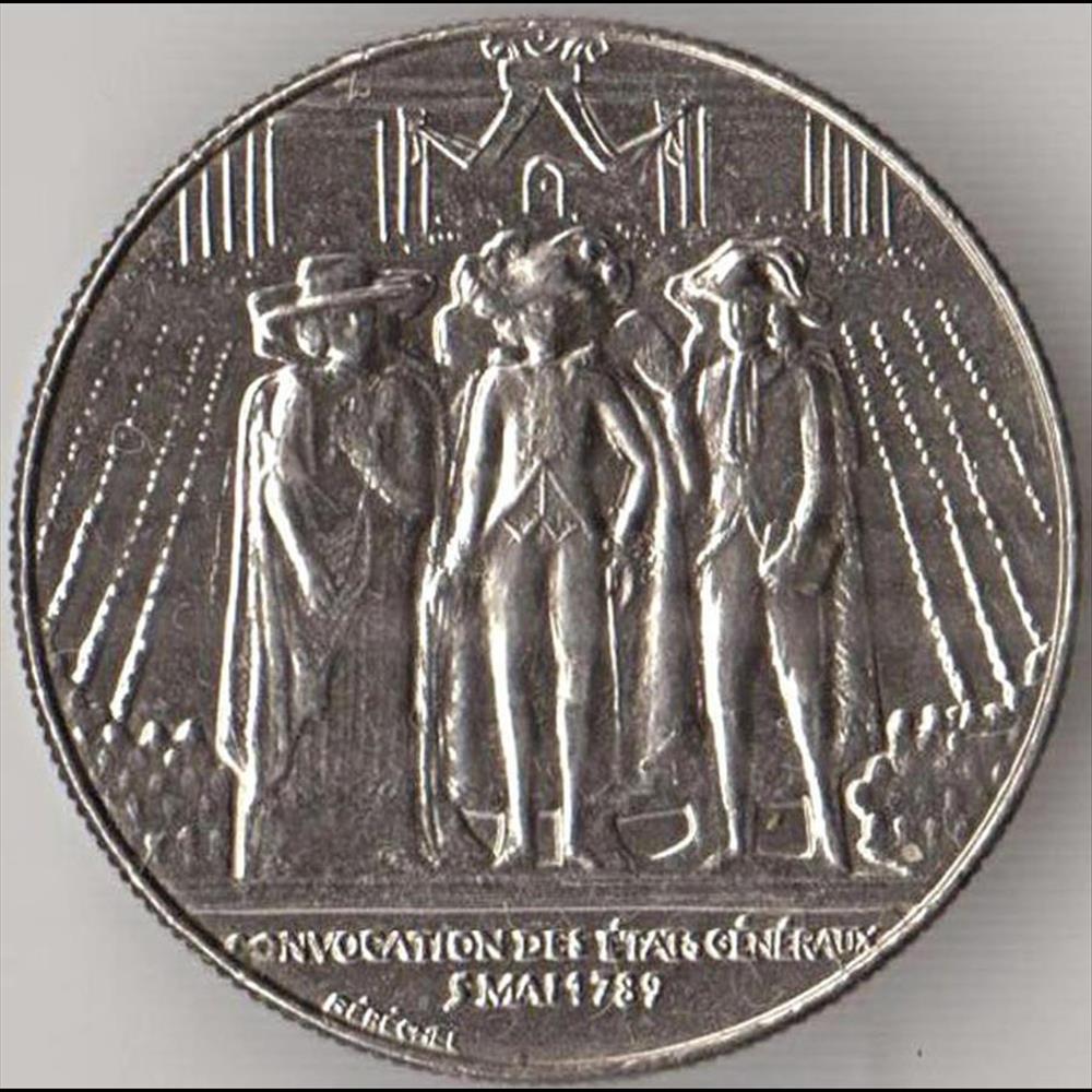 monnaie france moderne 1 franc etats generaux 1989