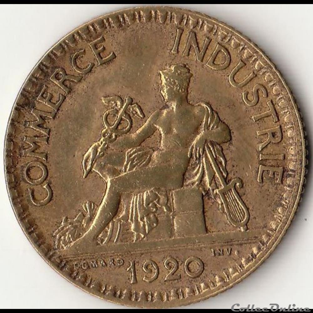 1 franc CHAMBRES DES COMM. 1920 (DOMARD) monnaie france moderne 1 franc chambres des comm 1920 domard