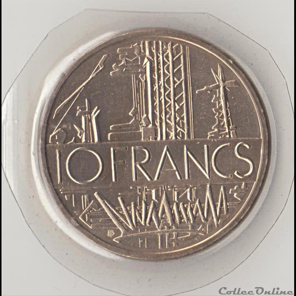 monnaie france moderne 10 francs mathieu 1980 serie fdc