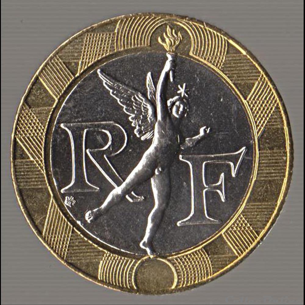monnaie france moderne 10 francs genie de la bastille bu 1997