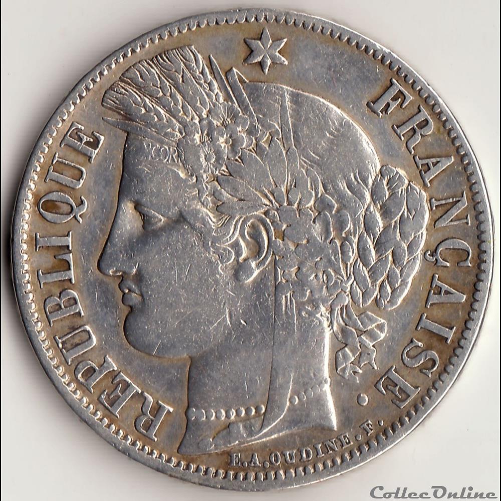 5 francs Cérès IIe République 1951 A monnaie france moderne 5 francs ceres iie republique 1951 a