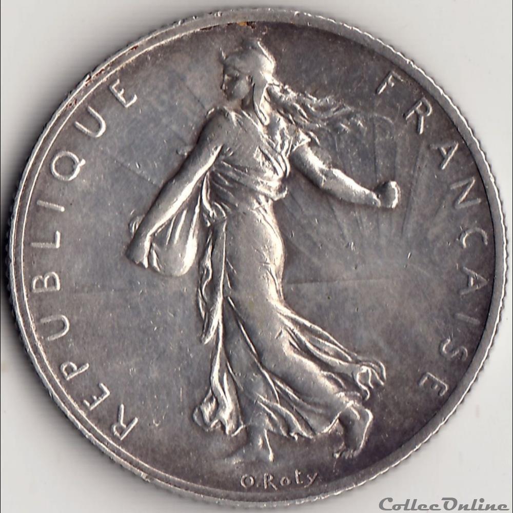 2 FRANCS SEMEUSE 1908 monnaie france moderne 2 francs semeuse 1908