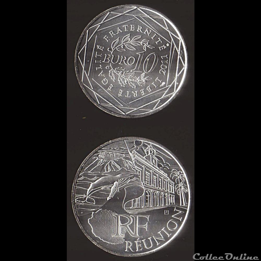 monnaie france 10 euros region reunion ile de la 2011 2