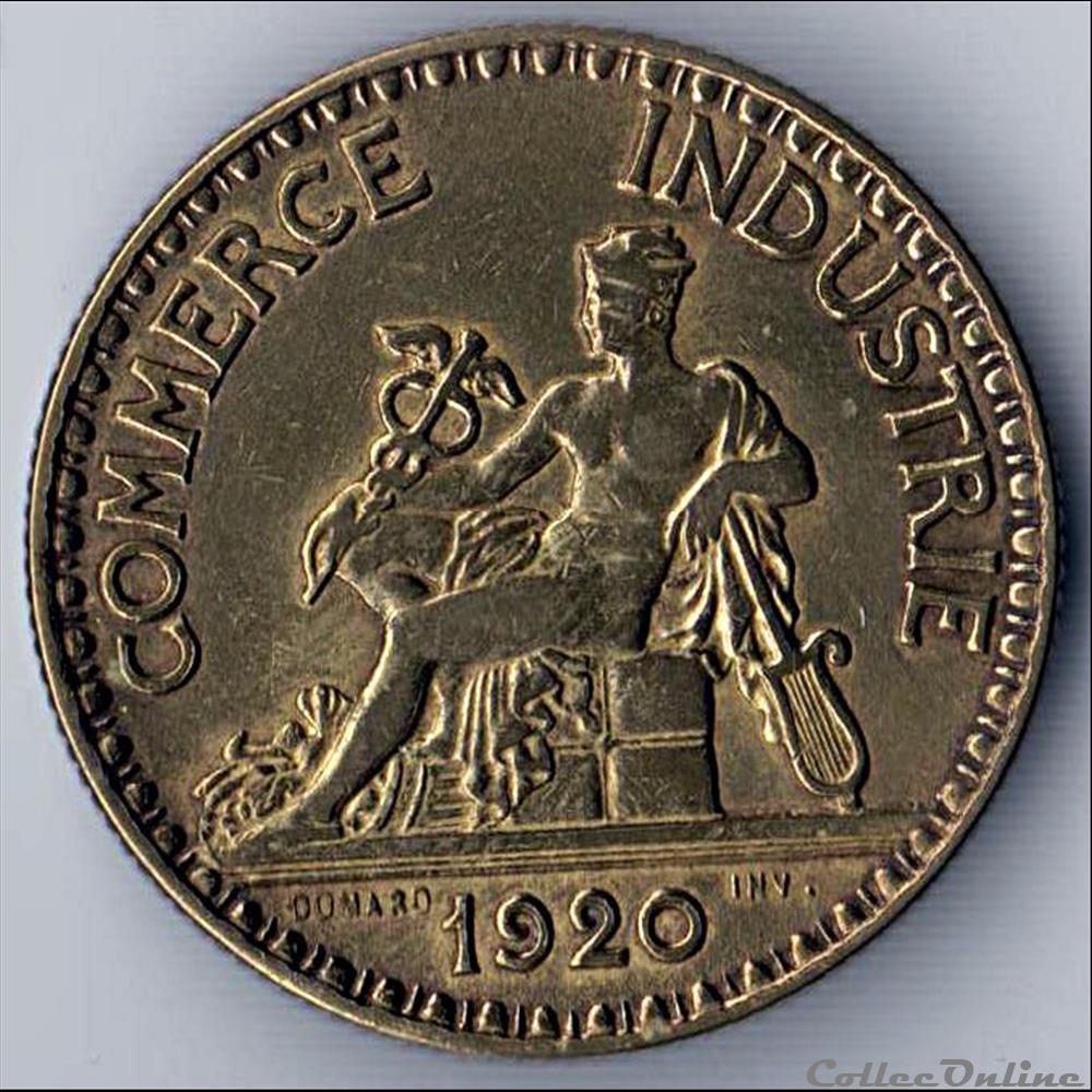 2 francs CHAMBRES DES COMM. 1920 (DOMARD) monnaie france moderne 2 francs chambres des comm 1920 domard