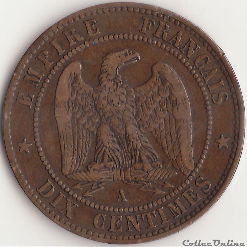 10 centimes Napoléon III tête laurée 1862 A monnaie france moderne 10 centimes napoleon iii tete lauree 1862 a