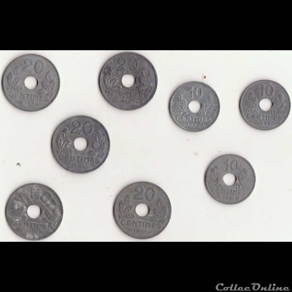 CENTIMES ETAT FRANÇAIS monnaie france moderne centimes etat francais
