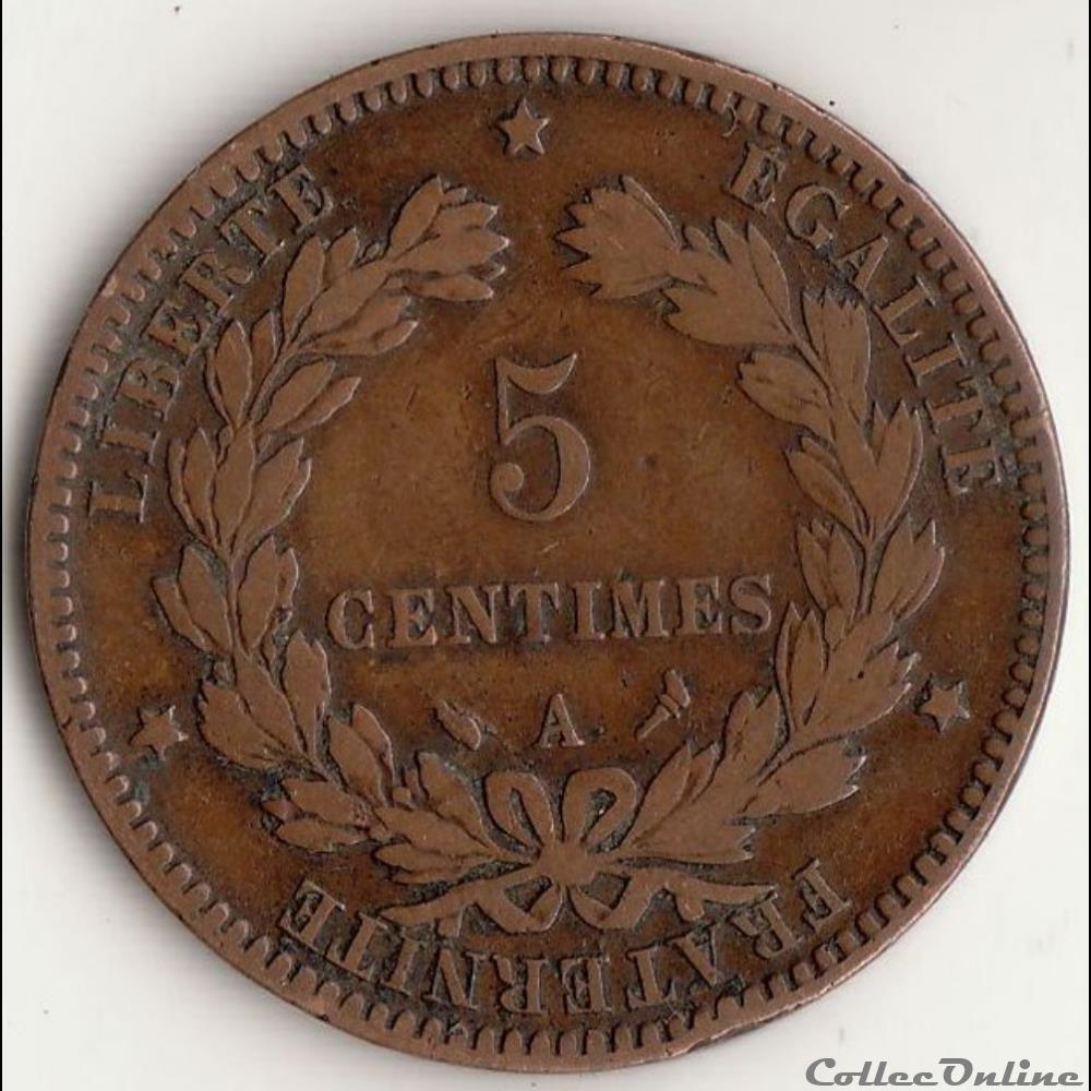 5 CENTIMES CÉRÈS 1897 A monnaie france moderne 5 centimes ceres 1897 a