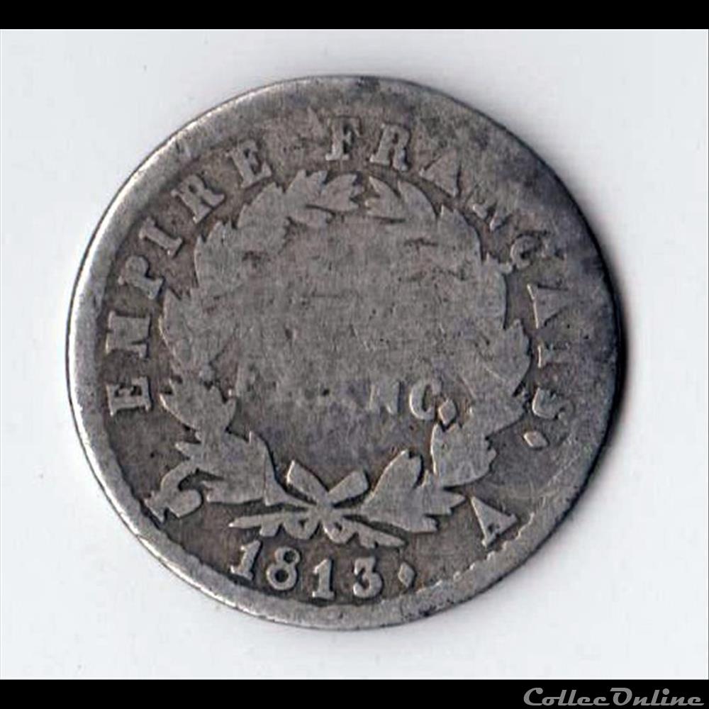 ½ franc Napoleon I 1813 A tête laurée monnaie france moderne franc napoleon i 1813 a tete lauree