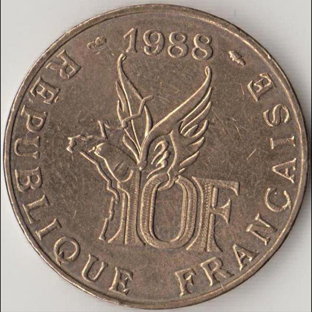 monnaie france moderne 10 francs r garros 1988