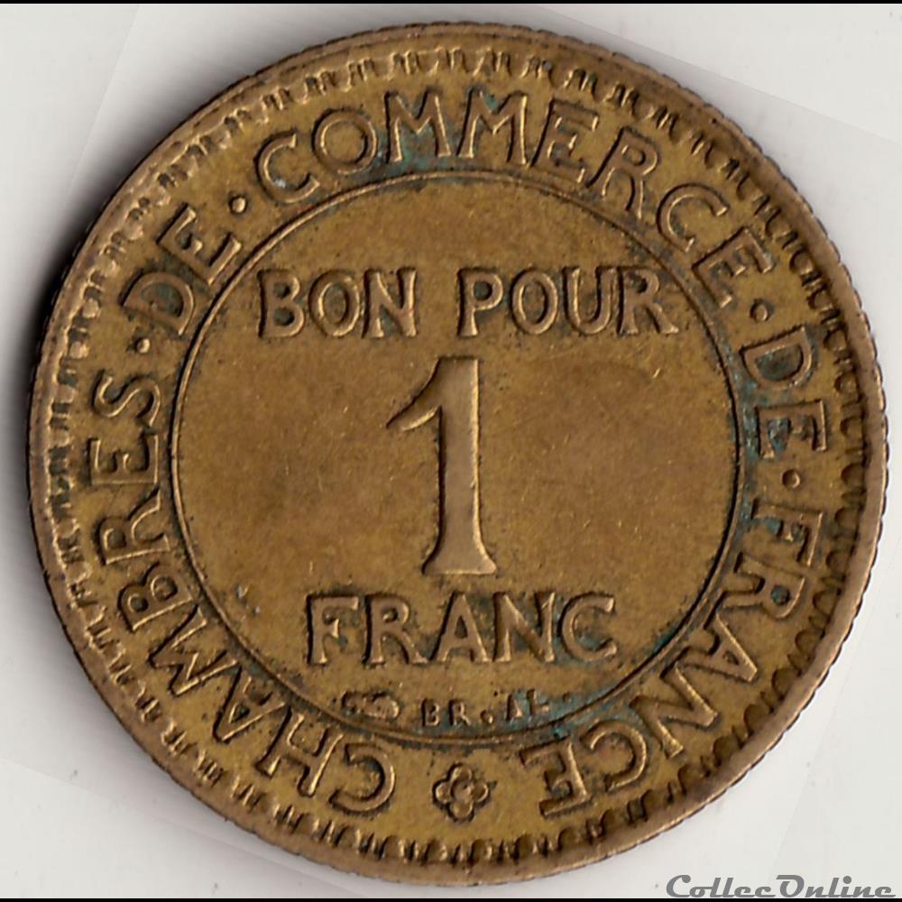 1 franc CHAMBRES DES COMM. 1927 (DOMARD) monnaie france moderne 1 franc chambres des comm 1927 domard