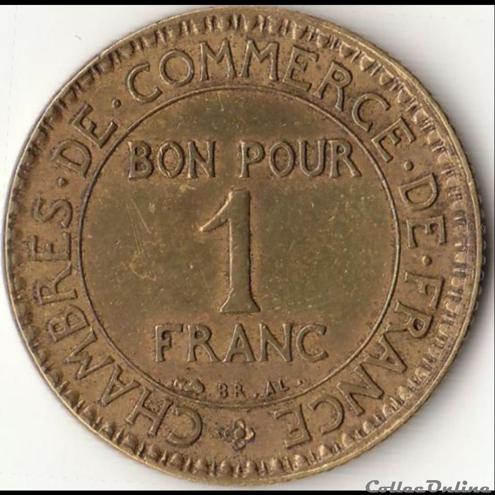 1 franc CHAMBRES DES COMM. 1920 (DOMARD) monnaie france moderne 1 franc chambres des comm 1920 domard