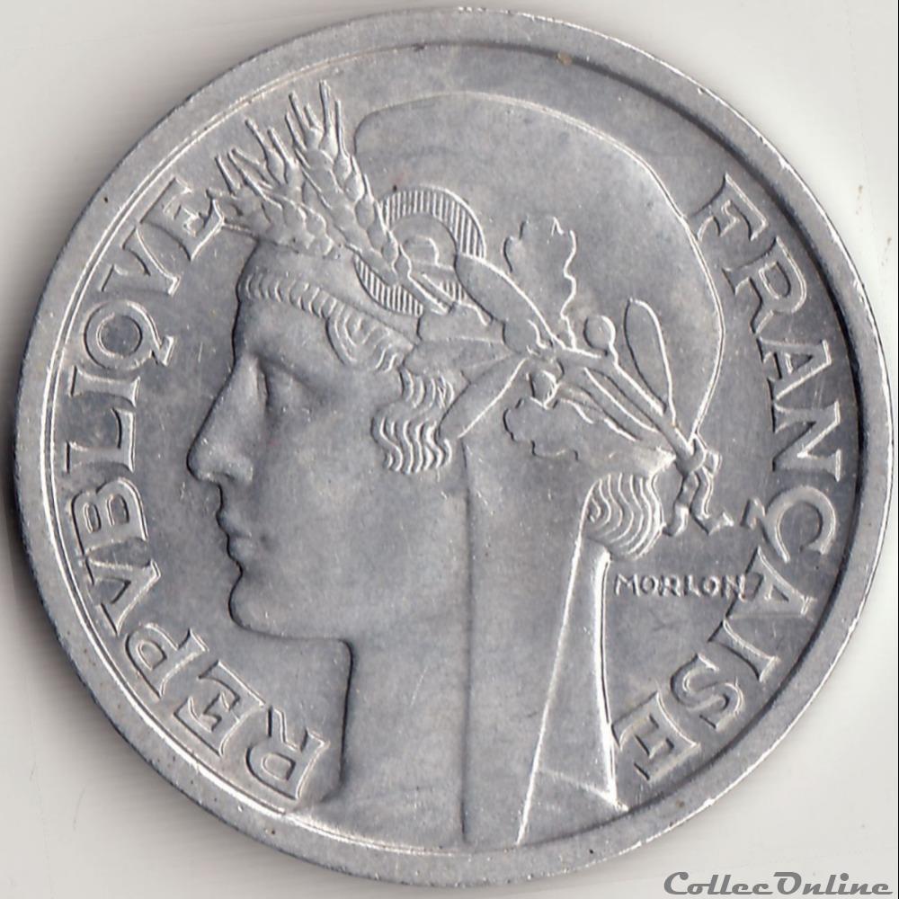 2 FRANCS MORLON alu 1947 monnaie france moderne 2 francs morlon alu 1947