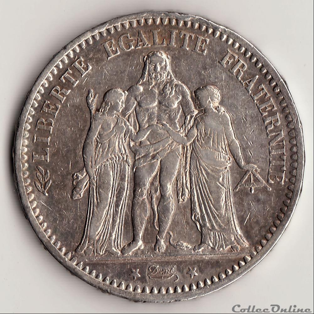 5 FRANCS HERCULE 1873 A monnaie france moderne 5 francs hercule 1873 a