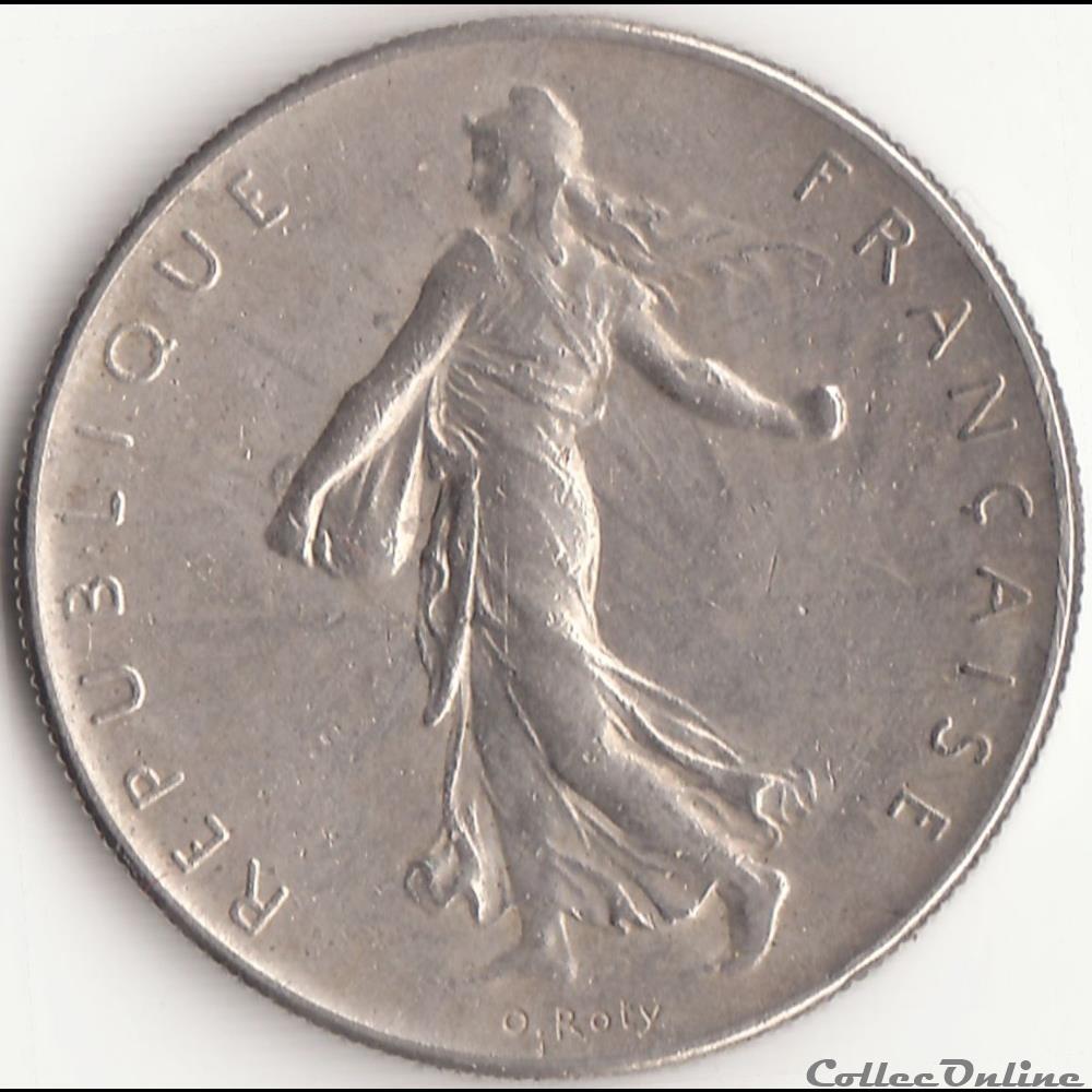 monnaie france moderne 1 franc semeuse 1964