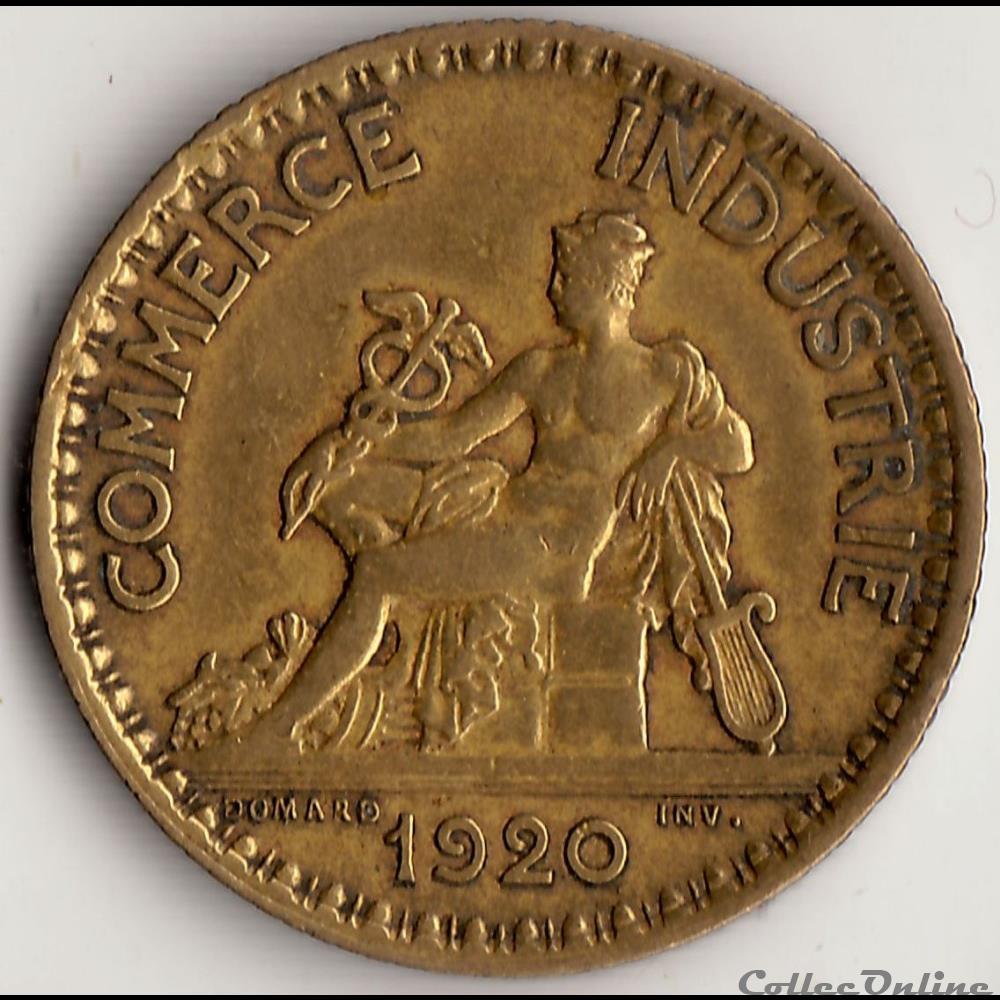 1 franc CHAMBRES DES COMM. 1920 (DOMARD) monnaie france moderne 1 franc chambres des comm 1920 domard