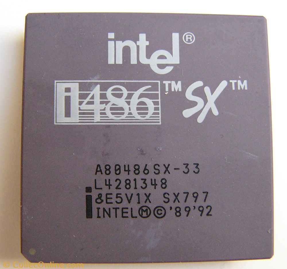informatique composant processeur intel 80486sx