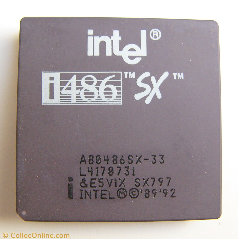 Intel 80486SX informatique composant processeur intel 80486sx