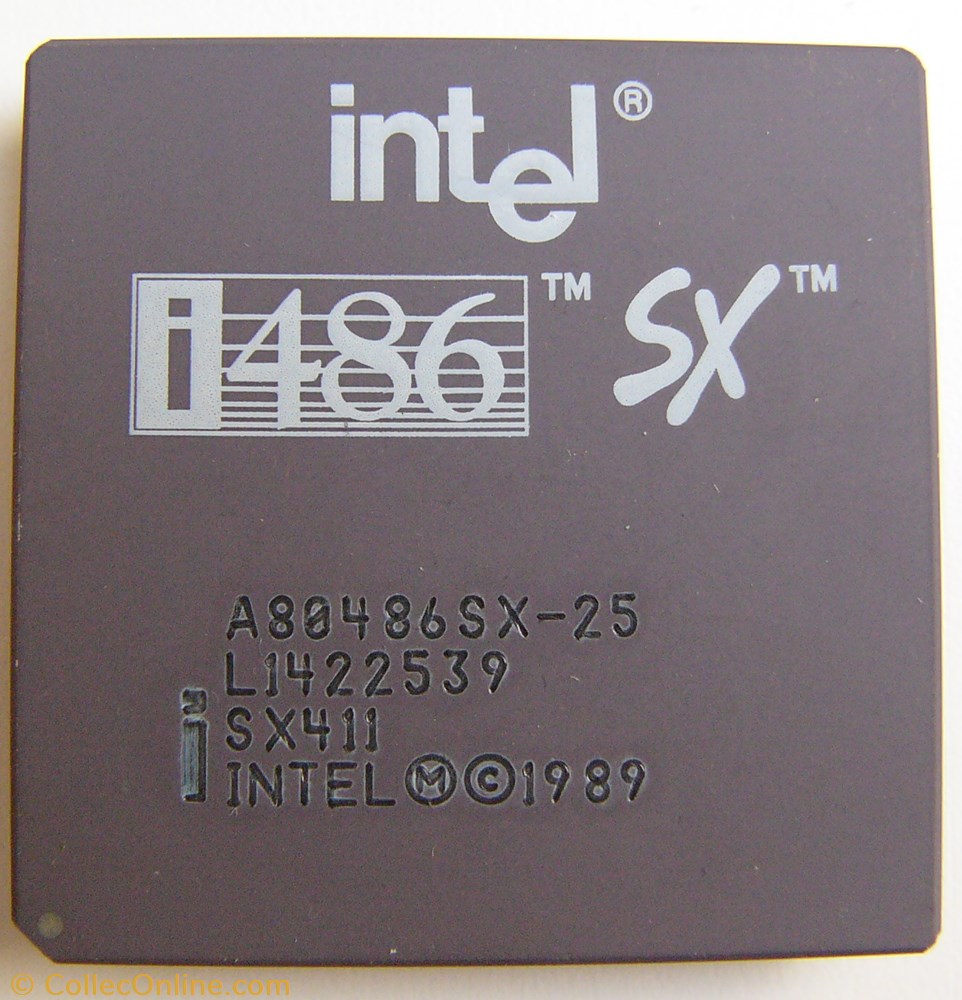 Intel 80486SX informatique composant processeur intel 80486sx