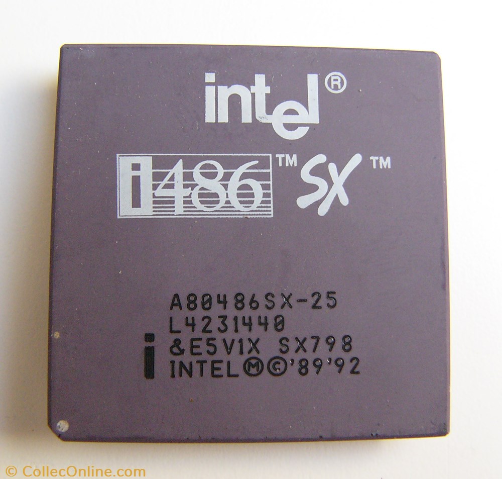 Intel 80486SX informatique composant processeur intel 80486sx