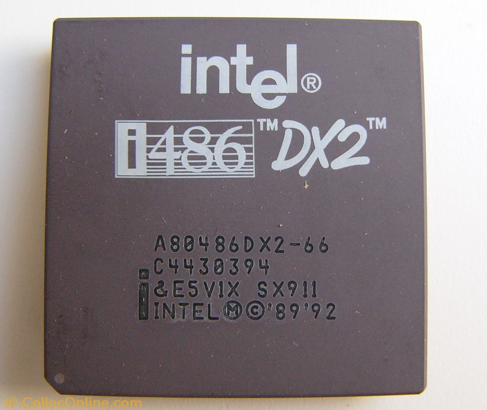 Intel 80486 DX2 informatique composant processeur intel 80486 dx2
