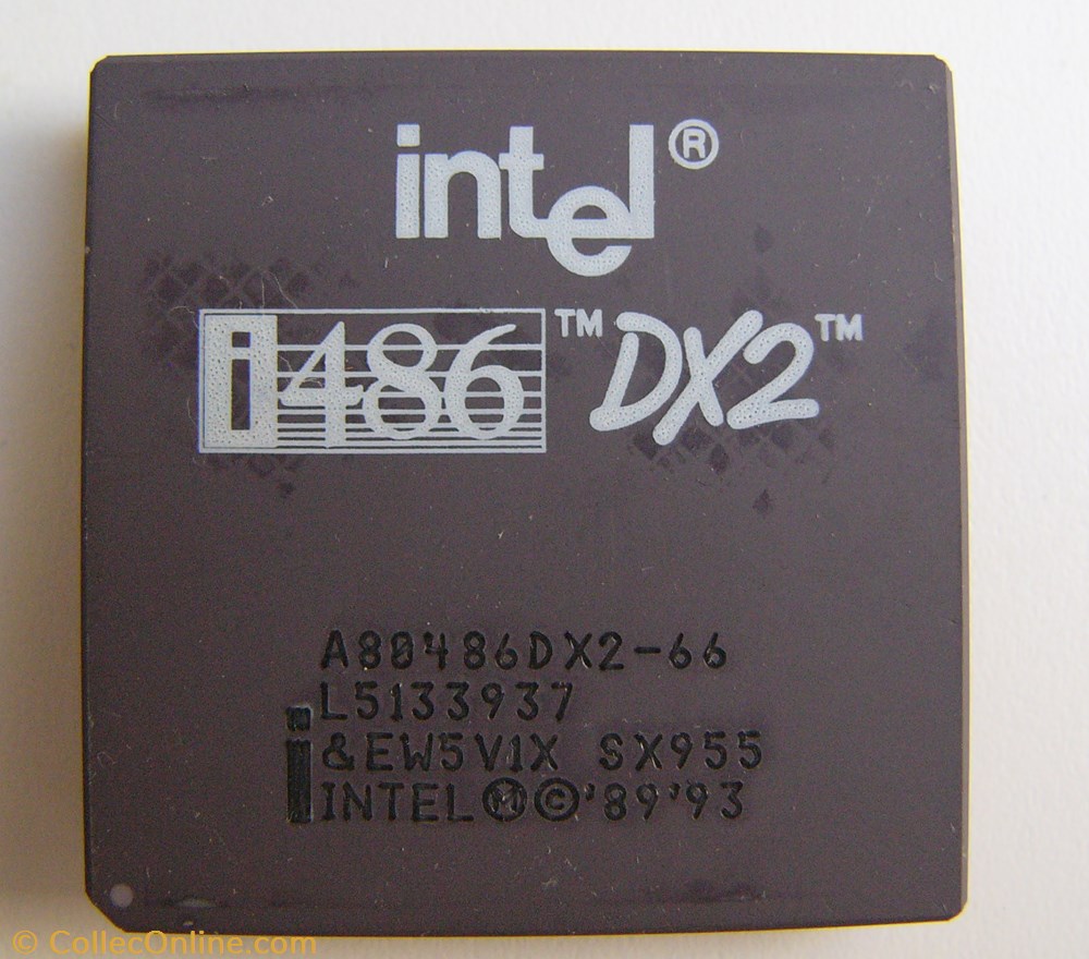 Intel 80486 DX2 informatique composant processeur intel 80486 dx2