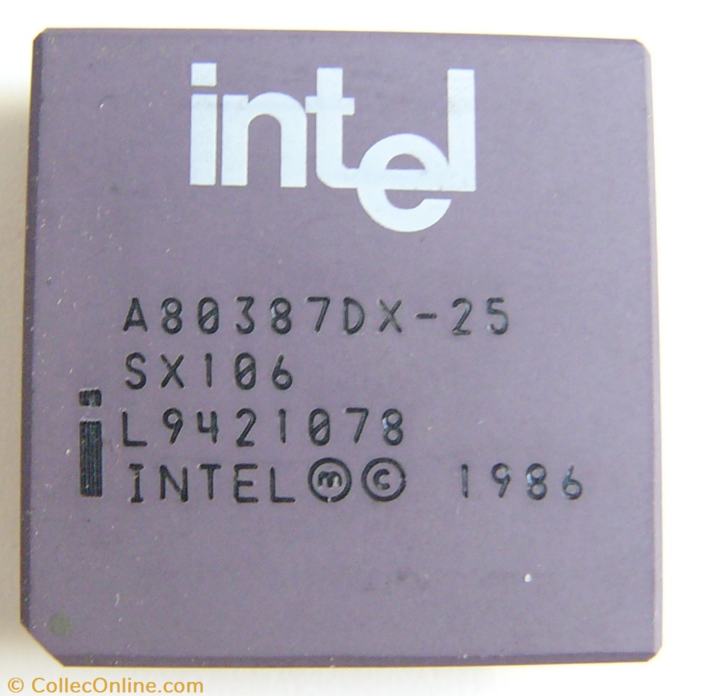 Intel 80387 informatique composant processeur intel 80387